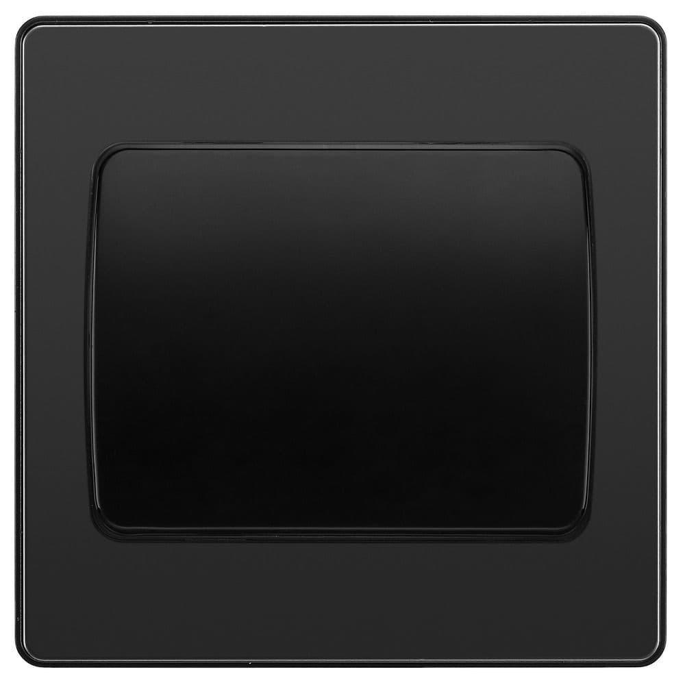 BG Evolve PCDBC12WB Black Chrome 20A 16AX Single Switch 2 Way Wide Rocker