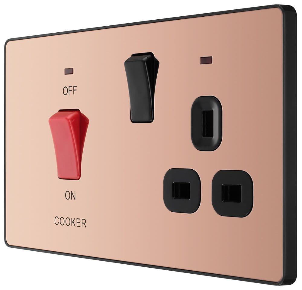 BG Evolve PCDCP70B Polished Copper 45A Cooker Control Unit With 13A ...