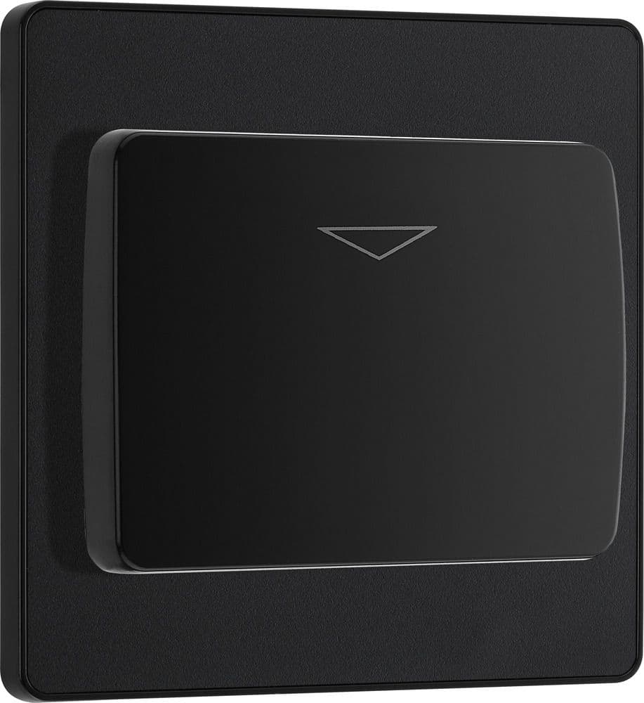 Key Controlled Switch Module Bg BG Evolve PCDMBKYCSB Matt Black Single 16A Key Card Switch
