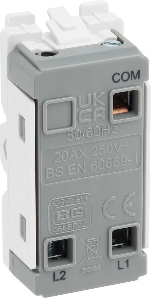 BG Evolve RPCDB12EL Grid 20AX Secret Key Switch Module 2 Way Single ...