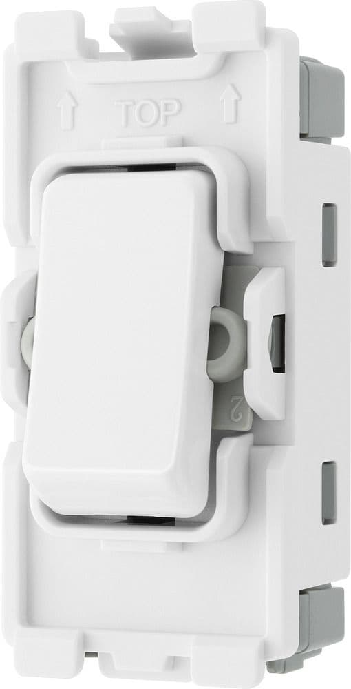 BG Evolve RPCDW30 Grid 20AX Switch Module Double Pole White