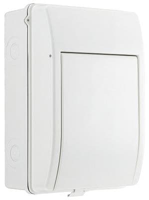 BG Fortress CFGAR1A Weatherproof IP65 5 Module Populated Garage Kit c/w 40A Type RCD 6A+32A MCB