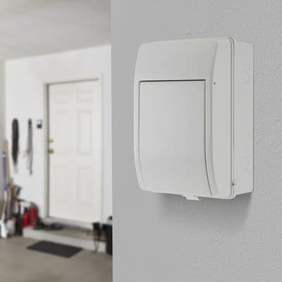 BG Fortress CFGAR2 Weatherproof IP65 5 Module Populated Garage Kit c/w 100A Main Switch 6A+16A MCB