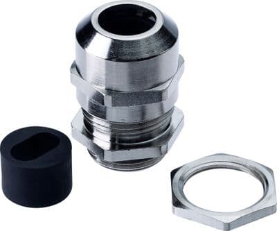 BG Fortress CPRGBF20 Brass Gland Kit for 2.5-4mm round cable c/w flat cable insert & locknut