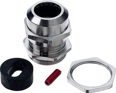 BG Fortress CPRGBF32 Brass Gland Kit for 10-16mm round cable c/w flat cable insert & locknut