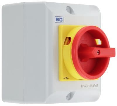 BG Fortress CPRSD416 4 Pole 16A Rotary Isolator