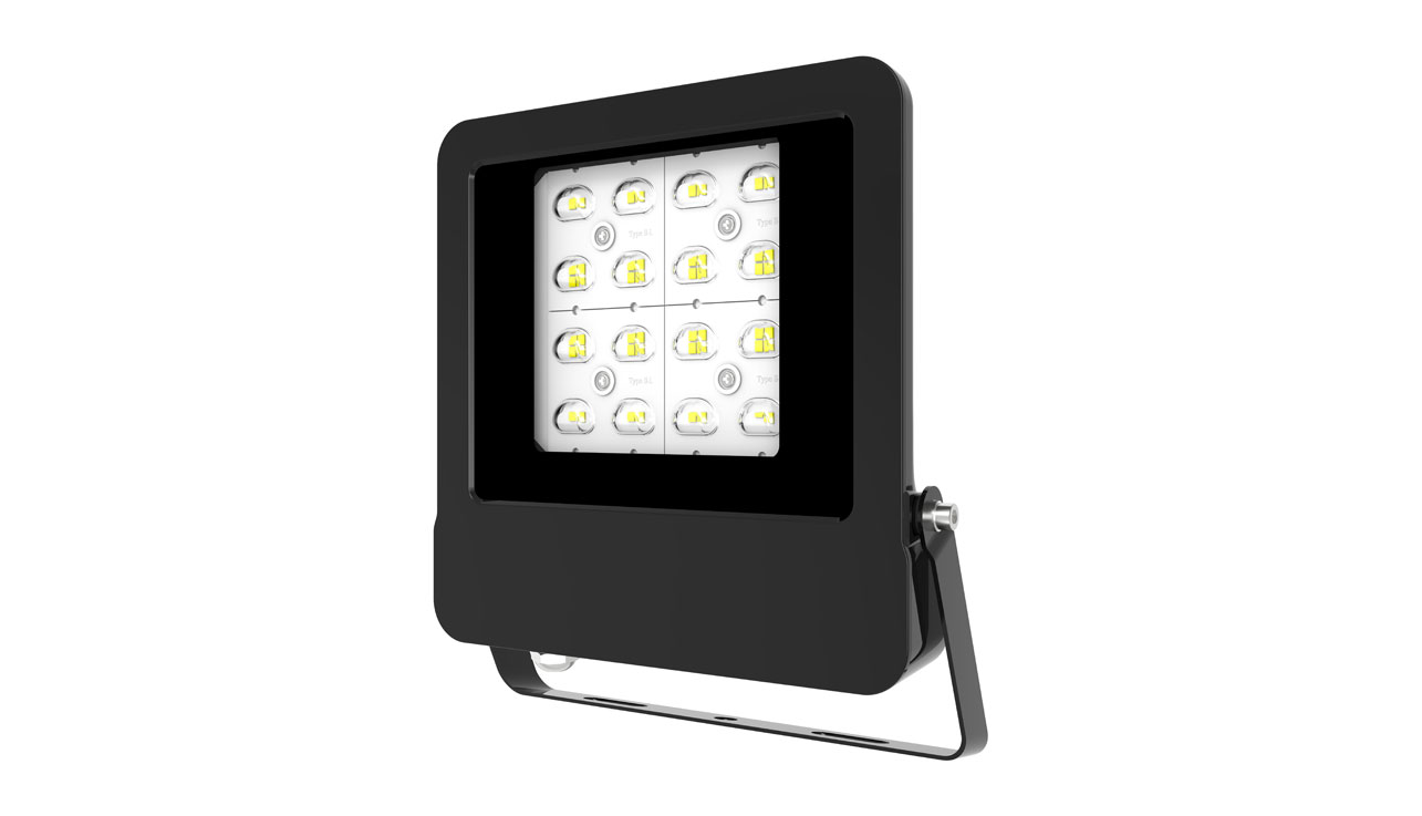 Brackenheath BR3101 50W 4000K IP65 REX Slim Asymmetrical Floodlight 100-240V