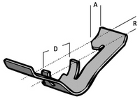 Britclip SC1000 Pipe 20-32mm, Flange 6-9mm, Rod M6-M10 Clip (100 Pack)
