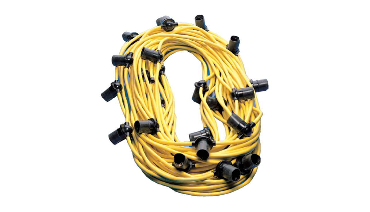 Briticent SEFL13E 100M 16A IP44 Lighting Festoon Cable E27 110V