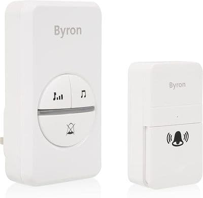 Byron DBY-23442BS White kinetic doorbell