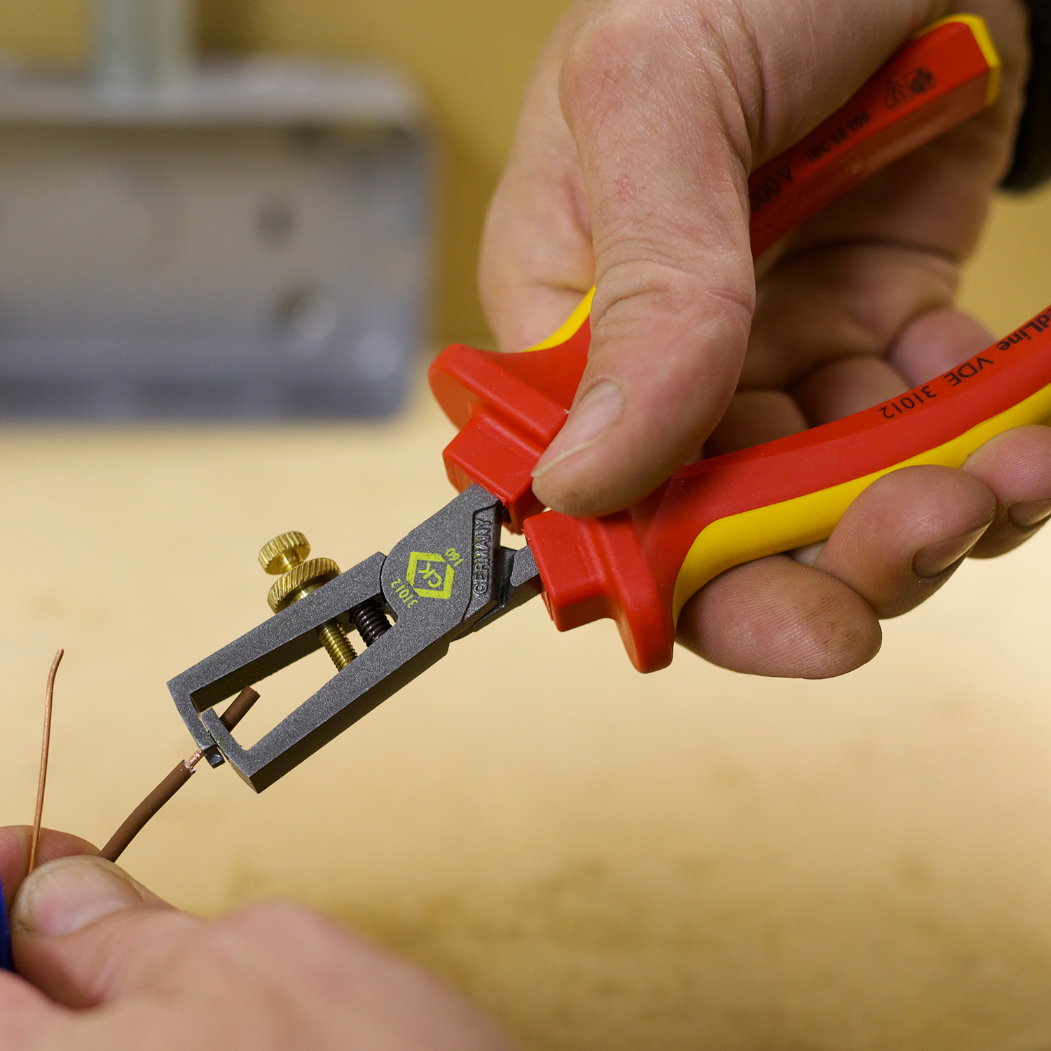 C K Tools 431012 RedLine VDE Wire Stripping Plier 160mm