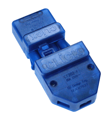Click CT202C 250v 20a 4 Pin Pull Apart Flow Connector