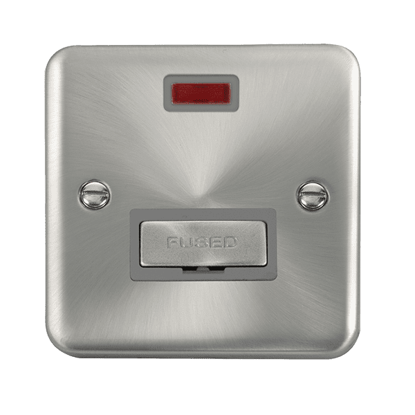 Click Deco Plus DPSC753GY 13A Fused Connection Unit With Neon Satin ...