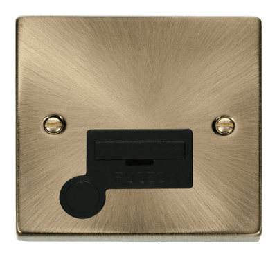 Click Deco VPAB050BK 13A Fused Spur Unit With Flex Outlet - Antique Brass