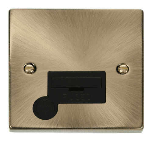 Click Deco VPAB050BK 13A Fused Spur Unit With Flex Outlet - Antique Brass