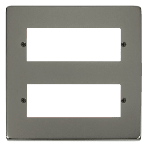 Click Deco VPBN512 12 Minigrid Module Plate Nickel - Black Nickel