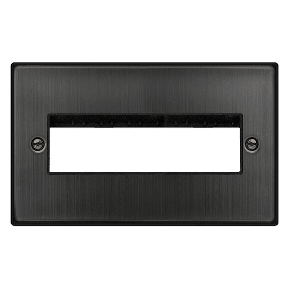 2 Gang MiniGrid Unfurnished Plate - Click VPBZ426BK