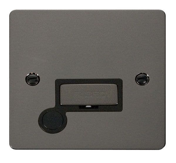 Click Define FPBN550BK Ingot 13A Connection Unit Flex Outlet - Black Nickel