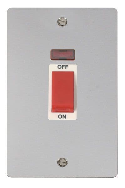 Click Define FPCH203WH 2 Gang 45A DP Switch Neon - Chrome