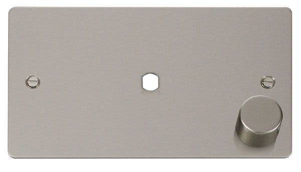 Click Define FPPN185 2 Gang Plate 1 Module 630W Or 1000W - Pearl Nickel
