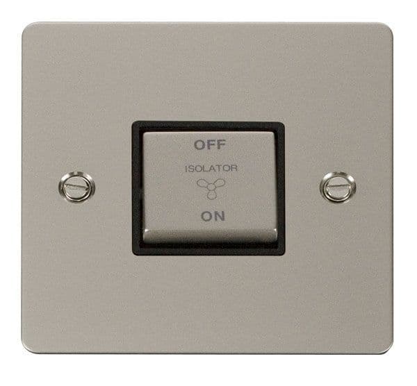 Fan Isolation Point Click Define FPPN520BK Ingot 10A 3 Pole Fan Isolation Switch - Pearl Nickel