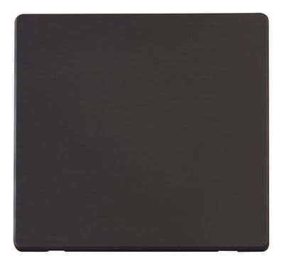 Click Definity SCP060BK 1 Gang Blank Plate Cover Plate - Black