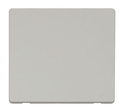 Click Definity SCP060PW 1 Gang Blank Plate Cover Plate - Polar White