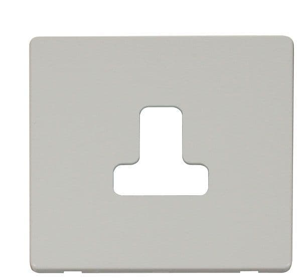 Click Definity SCP238PW 5A Round Pin Socket Outlet Cover Plate - Polar ...