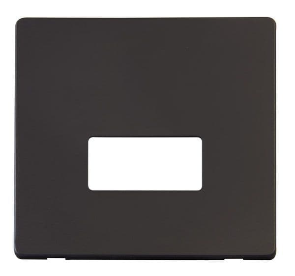 Click Definity SCP250BK Connection Unit Cover Plate - Black