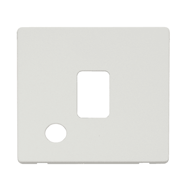 Click Definity SCP322MW 20AX 1 Gang Switched FO Plate Matt White