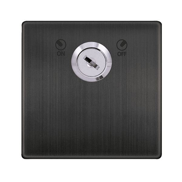 Click Definity SFBZ660 20AX DP Key Lockable Switch Cover Plate Matt Bronze