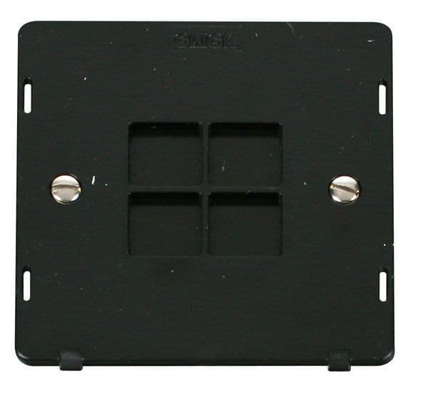 Click Definity SIN060BK 1 Gang Blank Plate Insert - Black