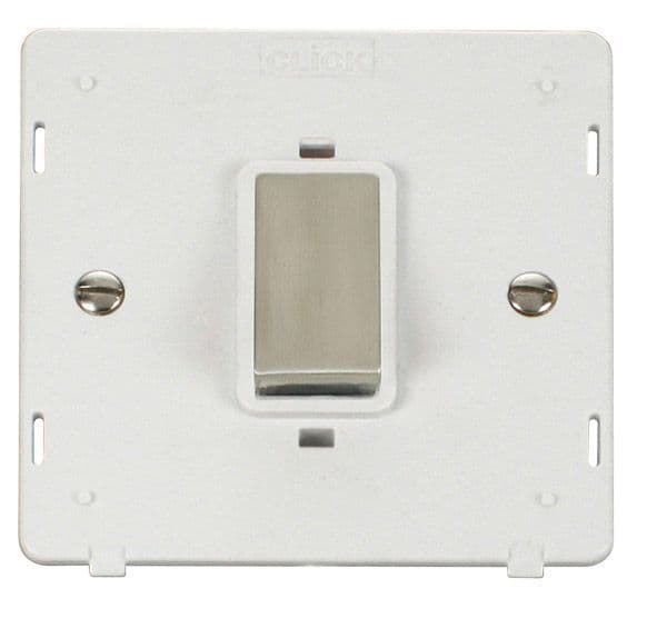 Click Definity SIN500PWSS Ingot 45A 1 Gang Plate DP Switch Insert ...