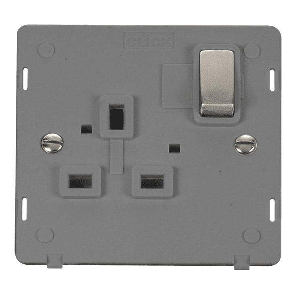 Click Definity SIN535GYSS 13A 1 Gang DP Switched Socket Outlet With ...