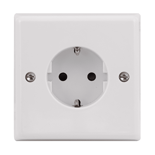 Click Essentials BA037PW Single European Socket 10 Pack