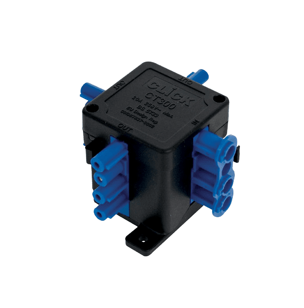 Click Essentials CT300 250v 20AX 4 Pin 1 In 3 Out Flow Hub