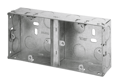 Click Essentials WA099 Dual Accessory Box 35mm Deep Pack Of 10