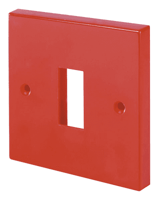 Click Essentials WA401RD Single Switch Plate Red 1 Apertures Pack Of 20