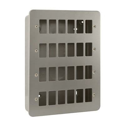 Click Grid Pro CL20524 Metal Clad 24 Gang GridPro Frontplate & Back Box