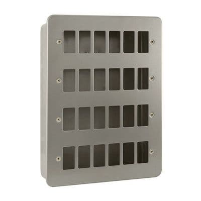 Click Grid Pro CL20524B Metal Clad 24 Gang GridPro Frontplate & Back Box (No Knockouts)
