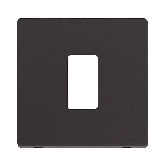 Click Grid Pro SCP20401BK Definity 1 Gang GridPro Frontplate - Black
