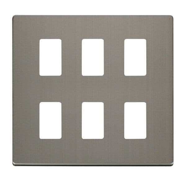 Click Grid Pro SCP20506SS Definity 6 Gang GridPro Frontplate ...