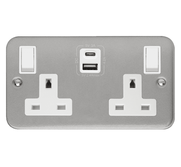 Click Metal Clad CL786 13A Fused Connection Unit DP Switched With Neon ...