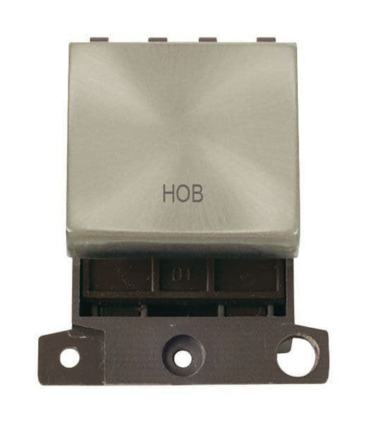 Click Mini Grid MD022SCHB 20A DP Ingot Switch Hob - Satin Chrome
