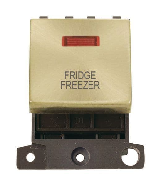 Click Mini Grid MD023SBFF 20A DP Ingot Switch With Neon Fridge Freezer ...
