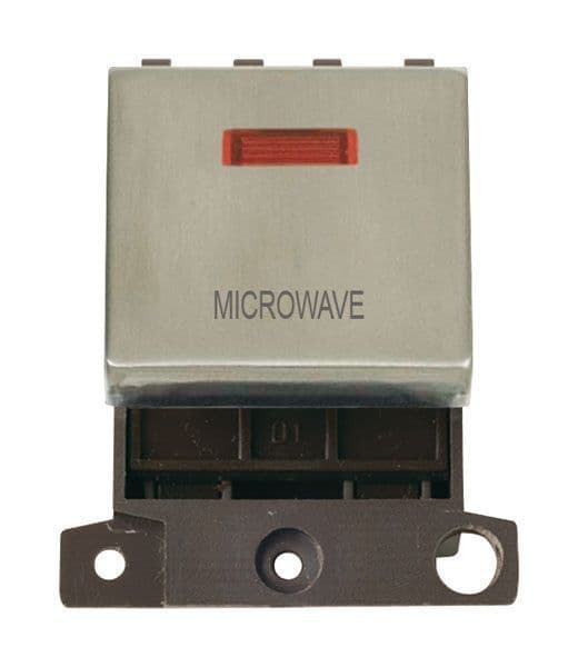 Click Mini Grid MD023SSMW 20A DP Ingot Switch With Neon Microwave ...