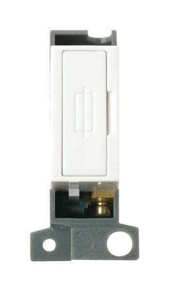 Click Mini Grid MD047WH 13A Fused FCU Module - White