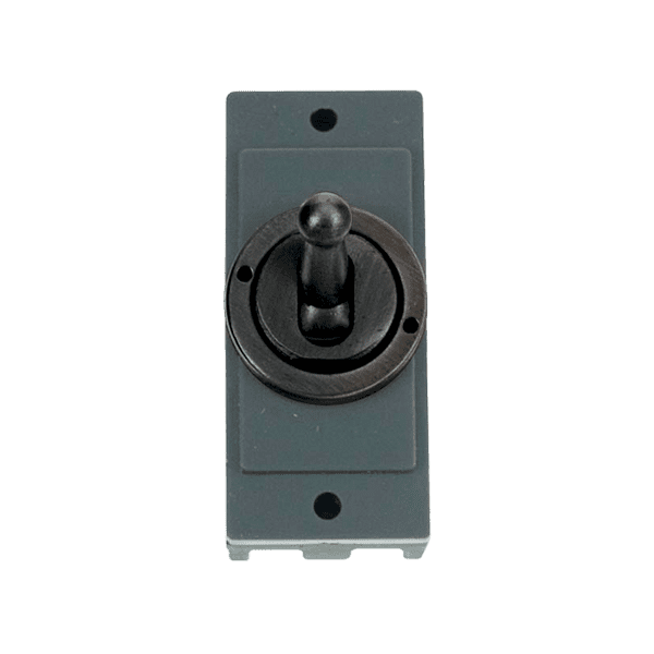 Click Minigrid MD9125BZ 10AX Intermediate Toggle Switch Module Matt Bronze