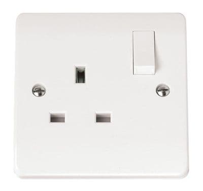 Click Mode CMA035 13A 1 Gang DP Switched Socket Outlet - White