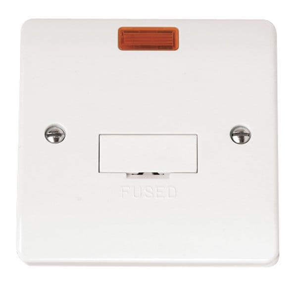 Click Mode Connection Click Mode CMA653 13A Fused Connection Unit with neon - White